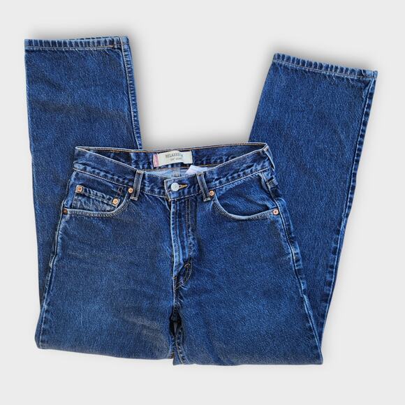 Levi Strauss And Co Jeans Mens 28x29 Straight Leg Relaxed Fit Med-Wash VTG Y2K - Picture 3 of 7